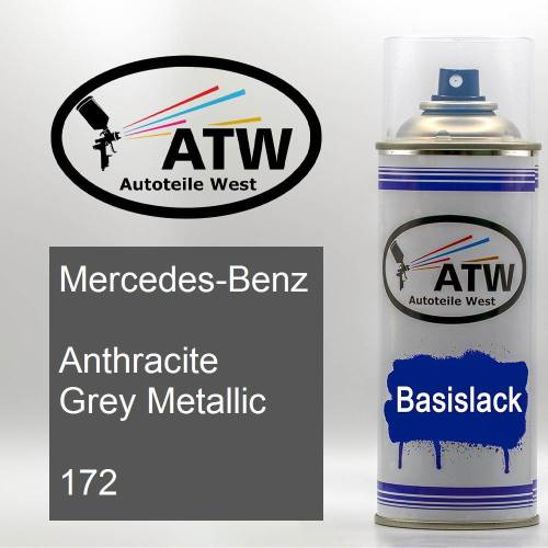 Mercedes-Benz, Anthracite Grey Metallic, 172: 400ml Sprühdose, von ATW Autoteile West.